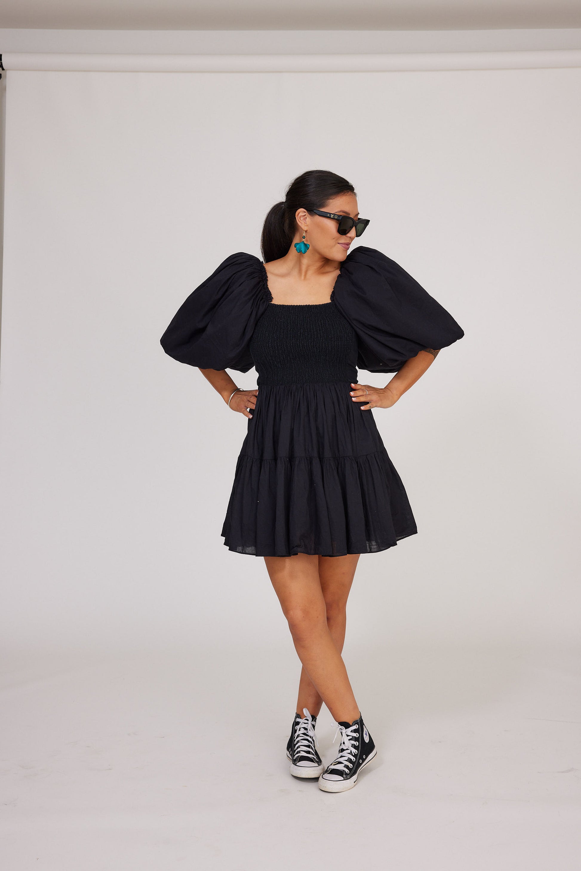 Casa Puff Sleeve Mini Dress